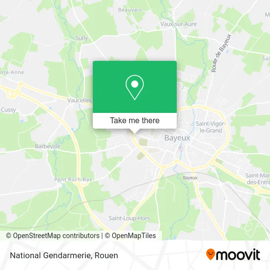 Gendarmerie Nationale map