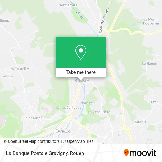 La Banque Postale Gravigny map