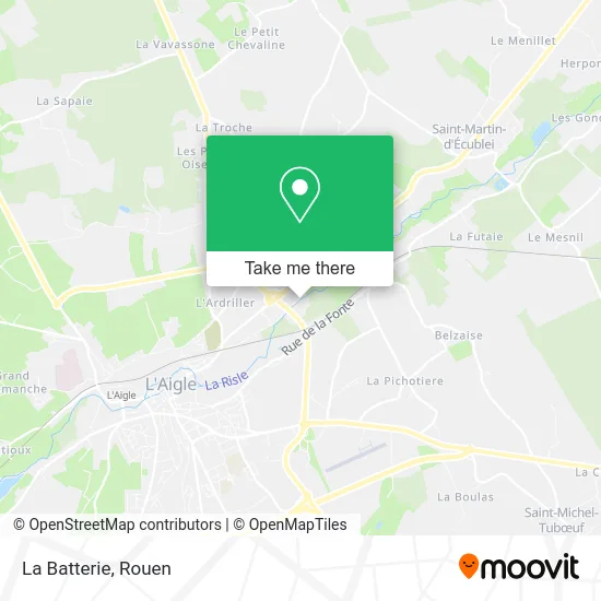 La Batterie map