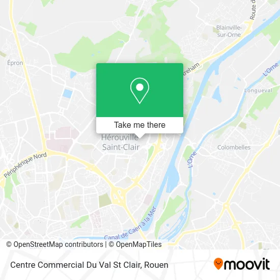 Centre Commercial Du Val St Clair map