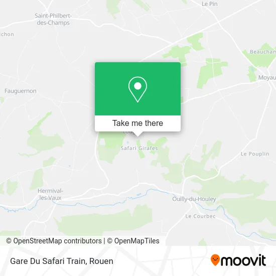 Gare Du Safari Train map