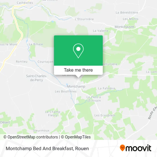 Montchamp Bed And Breakfast map