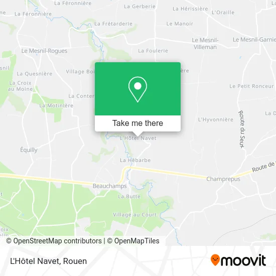 L'Hôtel Navet map