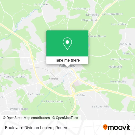 Boulevard Division Leclerc map
