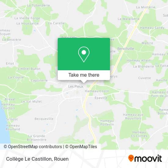 Collège Le Castillon map