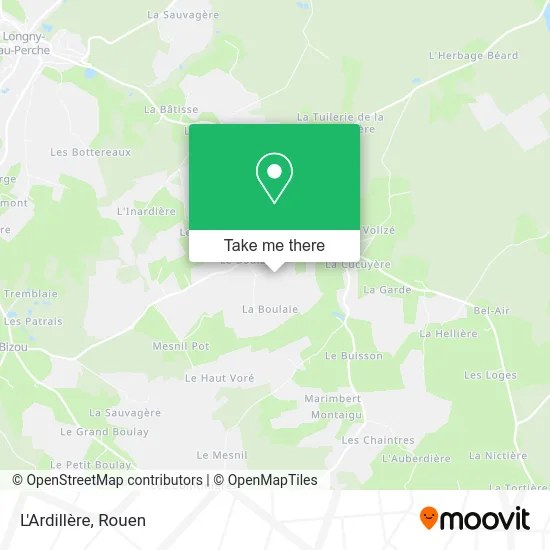 L'Ardillère map