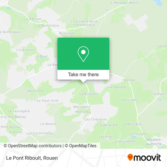 Le Pont Riboult map