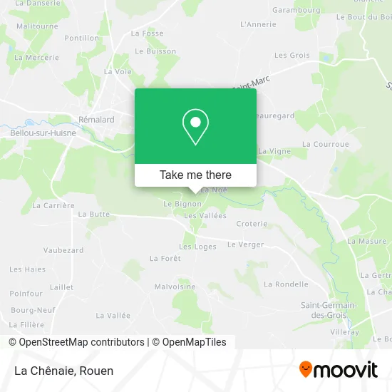 La Chênaie map