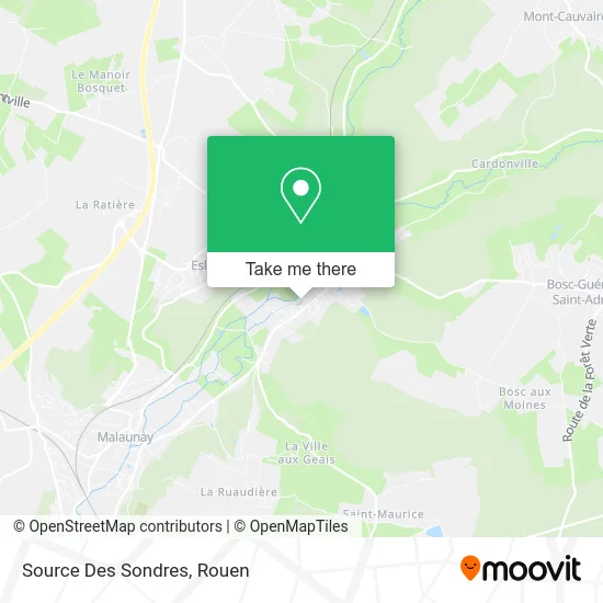Source Des Sondres map