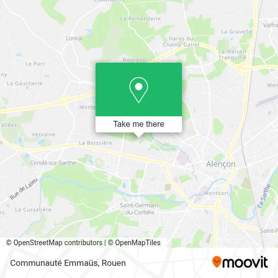 Communauté Emmaüs map