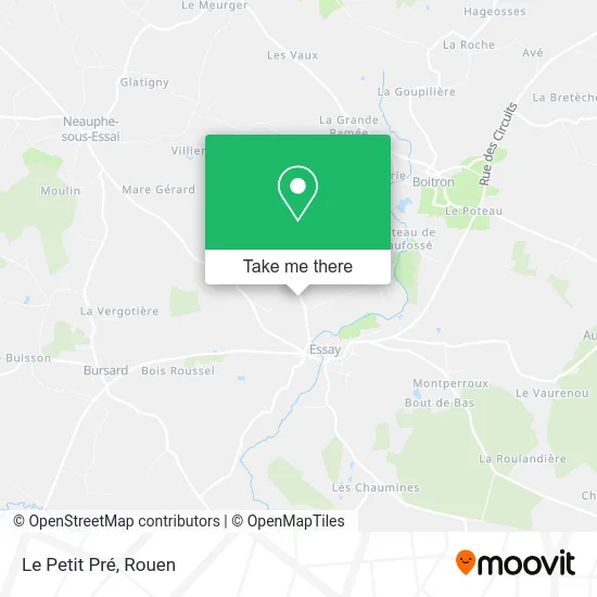 Le Petit Pré map