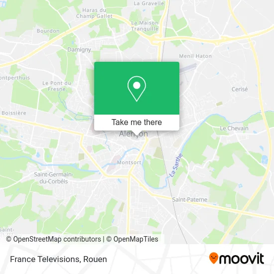France Televisions map