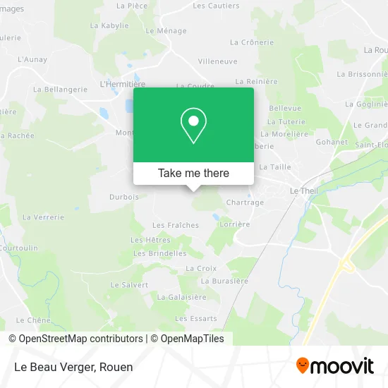 Le Beau Verger map