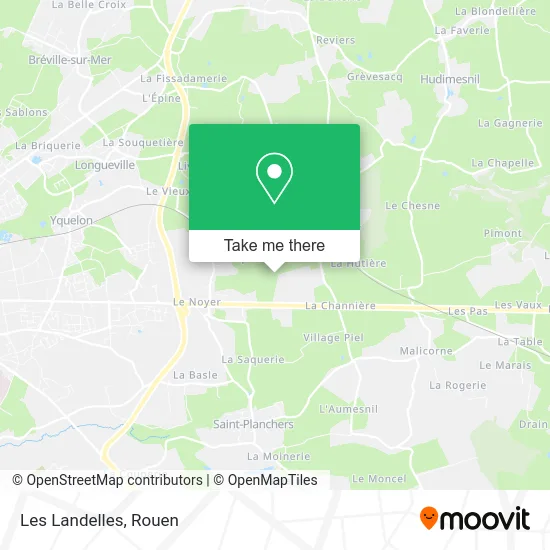 Les Landelles map