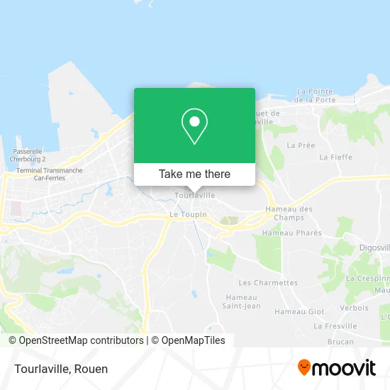 Tourlaville map