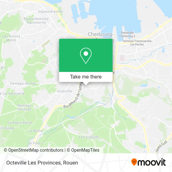 Octeville Les Provinces map
