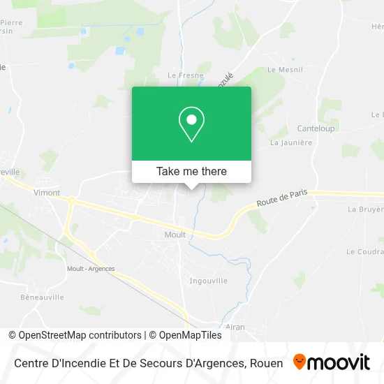 Centre D'Incendie Et De Secours D'Argences map