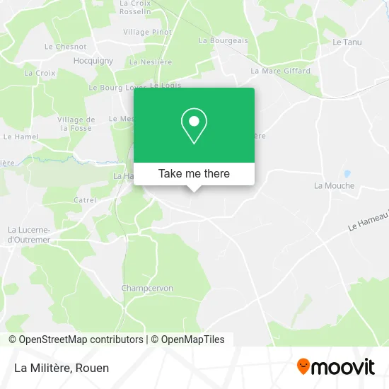 La Militère map