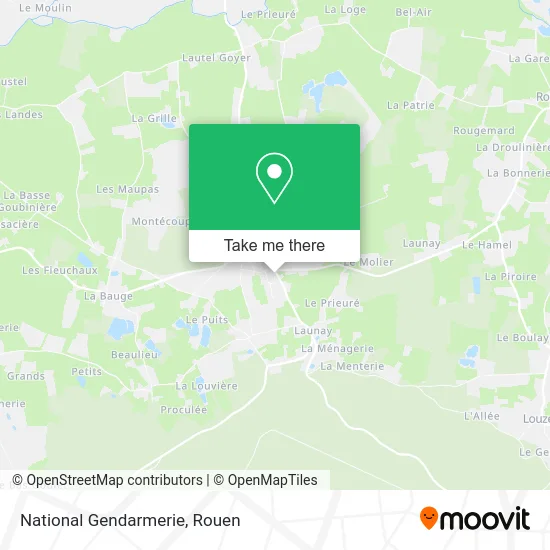 Gendarmerie Nationale map