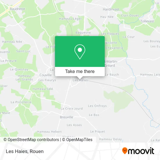 Les Haies map