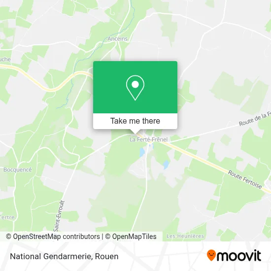 Gendarmerie Nationale map