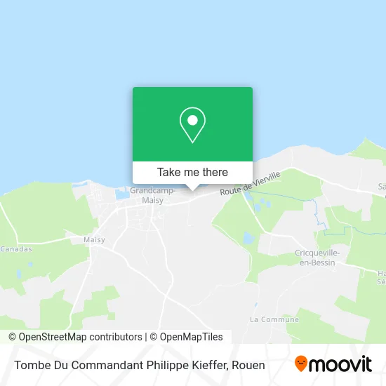 Tombe Du Commandant Philippe Kieffer map