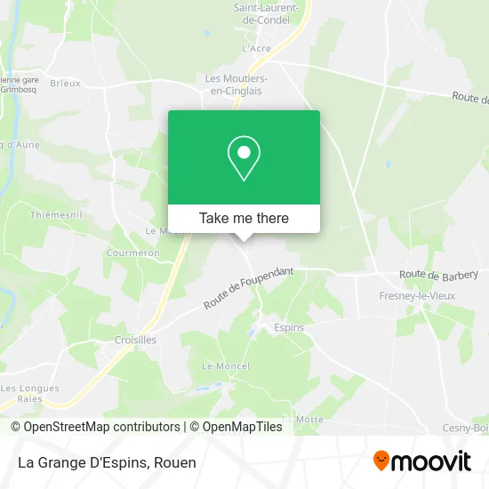 La Grange D'Espins map