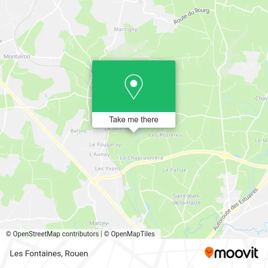Les Fontaines map