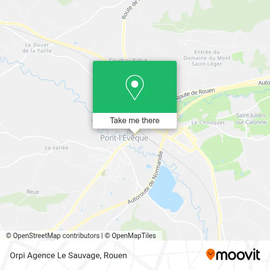 Orpi Agence Le Sauvage map