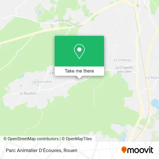 Parc Animalier D'Écouves map