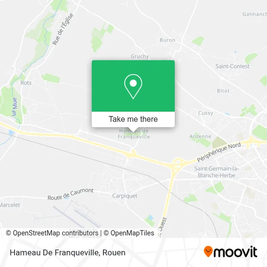 Hameau De Franqueville map