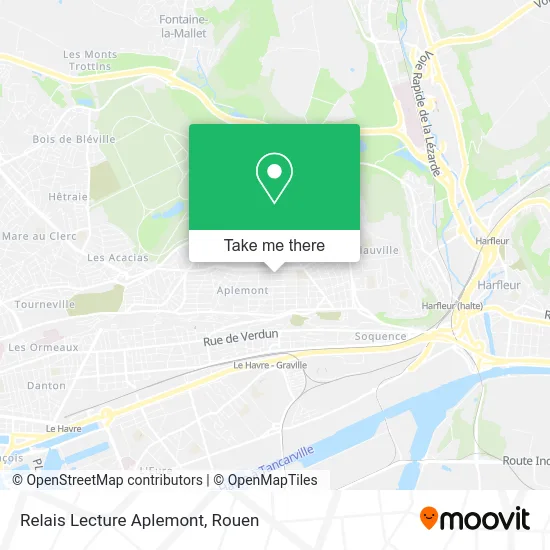 Relais Lecture Aplemont map