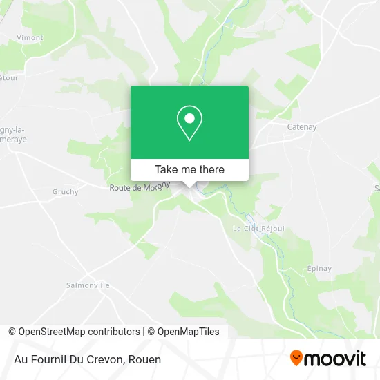 Au Fournil Du Crevon map