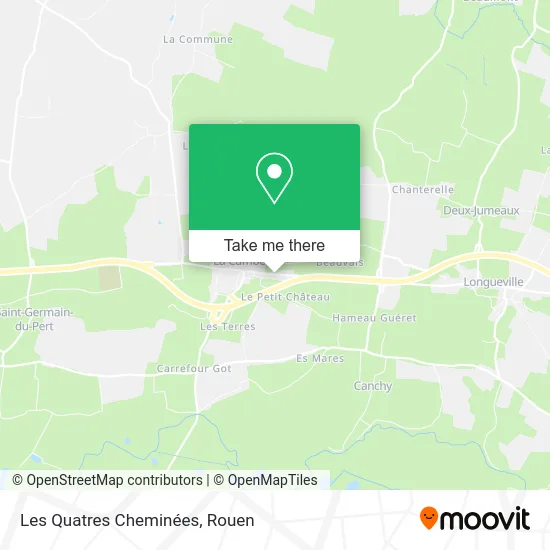 Les Quatres Cheminées map