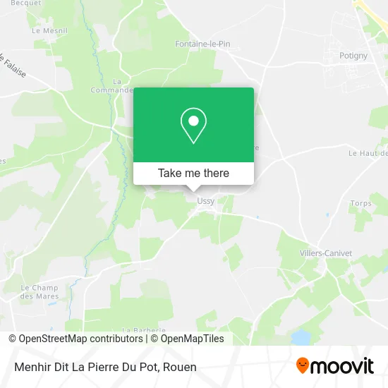 Menhir Dit La Pierre Du Pot map