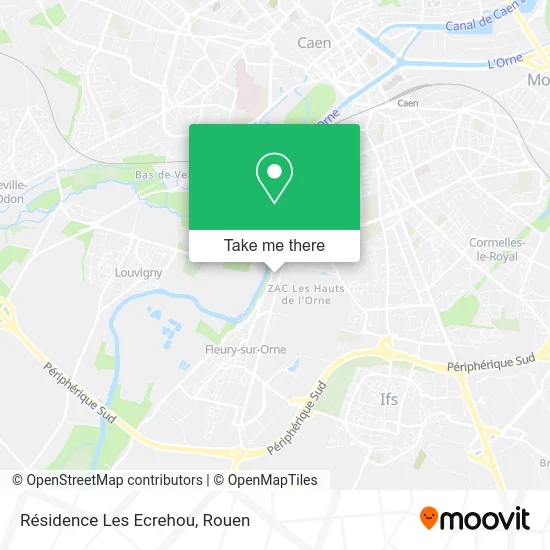 Résidence Les Ecrehou map