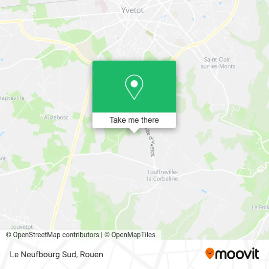 Le Neufbourg Sud map