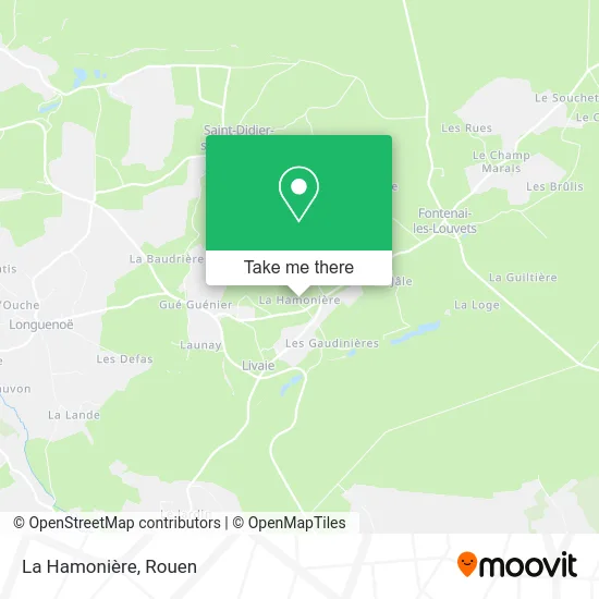 La Hamonière map