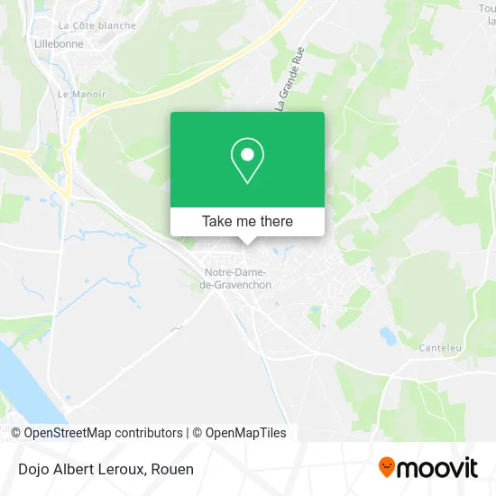 Dojo Albert Leroux map