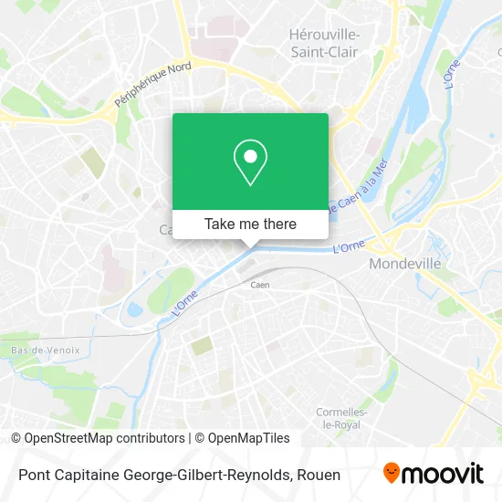 Pont Capitaine George-Gilbert-Reynolds map