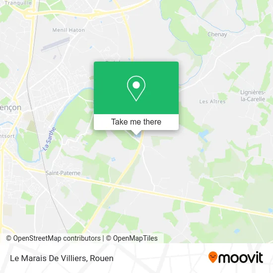 Le Marais De Villiers map