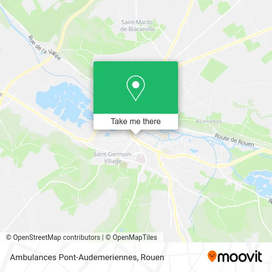 Ambulances Pont-Audemeriennes map