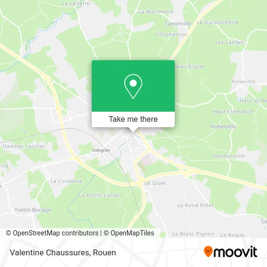 Valentine Chaussures map