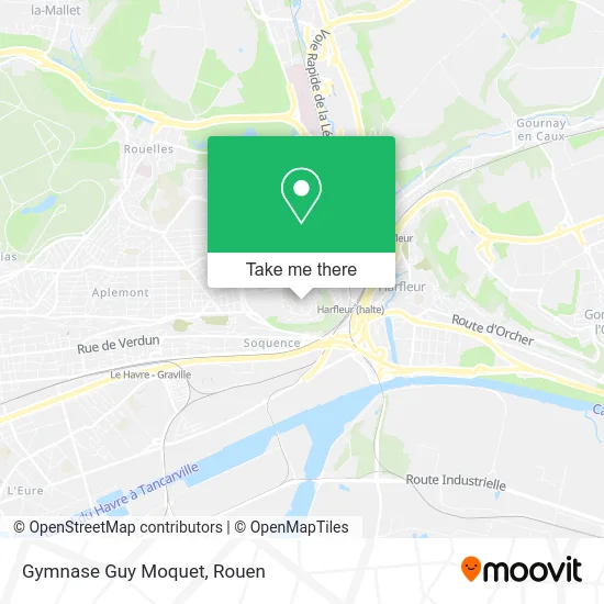 Gymnase Guy Moquet map