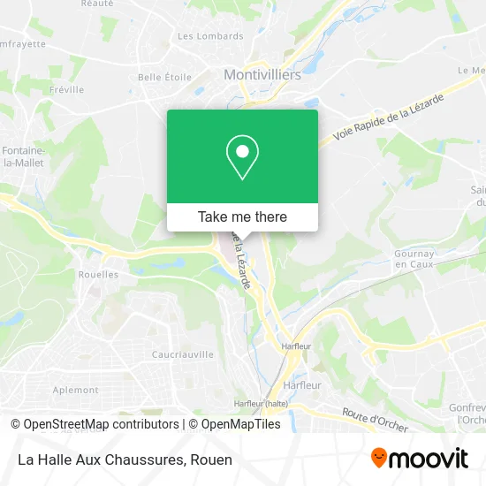 La Halle Aux Chaussures map