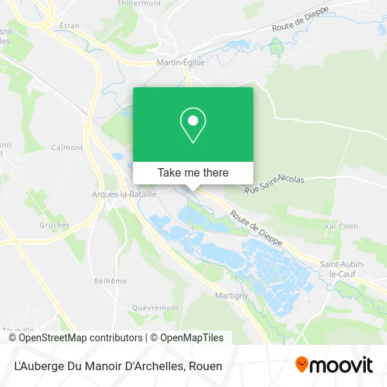 L'Auberge Du Manoir D'Archelles map