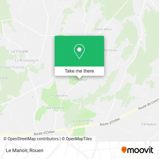 Le Manoir map