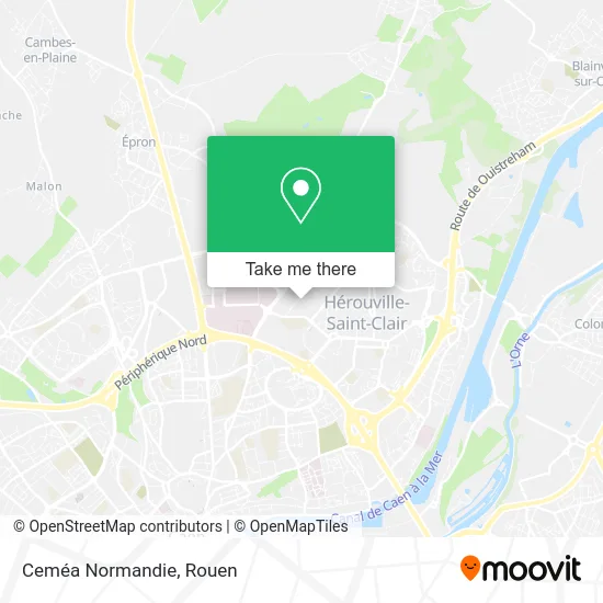 Ceméa Normandie map