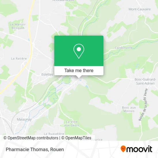 Pharmacie Thomas map