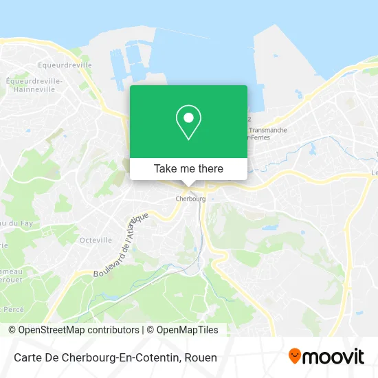 Carte De Cherbourg-En-Cotentin map